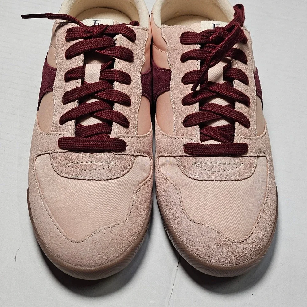 ED Ellen DeGeneres Ellert Peony Pink Suede Low Top‎ Sneakers Size 6.5